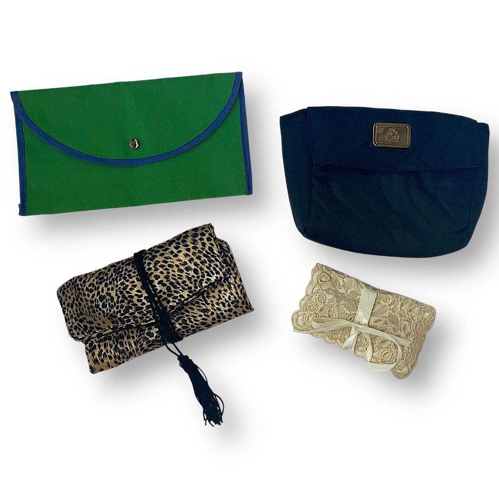 Green and Blue Envelope Clutch Wallet